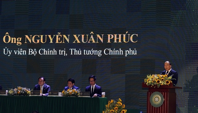 PM Nguyen Xuan Phuc speaks at the conference. (Photo: NDO/Duy Linh)