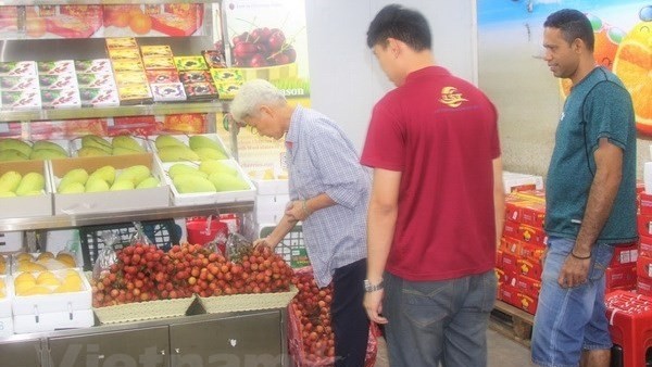 Vietnamese lychees are welcomed by Malaysian consumers. (Photo: VN+)