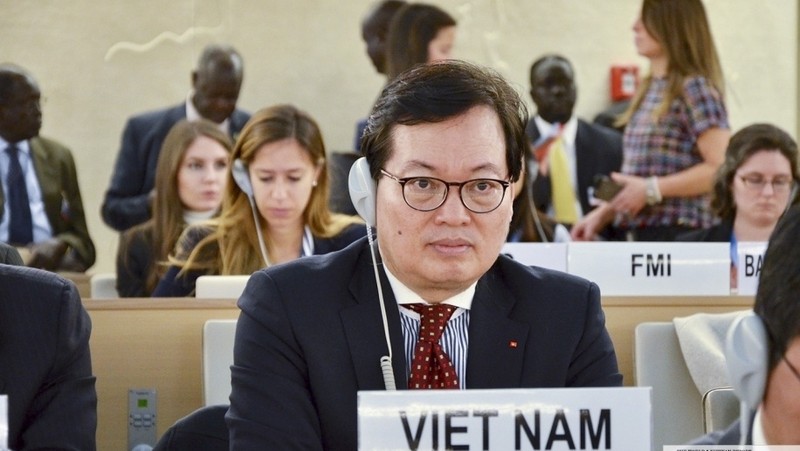Ambassador Duong Chi Dung, head of the Vietnamese permanent mission to the United Nations, the WTO and other international organisations in Geneva (Photo: VNA)