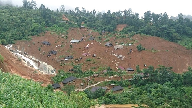 A village in northern Vietnam was destroyed by landslides in June.
