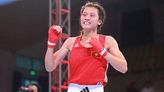 Asian women's boxing champion Nguyen Thi Tam 