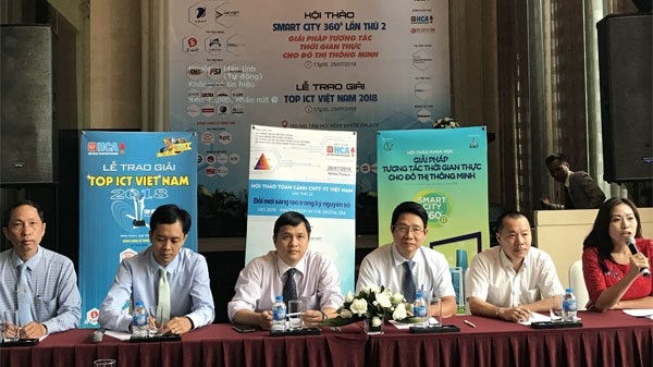 At the press brief to announce ICT events in 2018 (photo: voh.com.vn)
