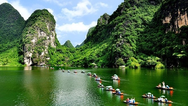 Trang An touriste site in Ninh Binh province. (Photo: trangandanhthang.vn)