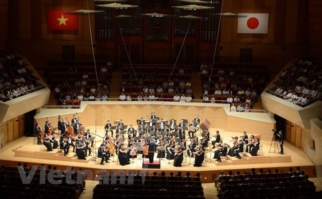 The concert took place at the Suntory Hall in Tokyo on July 20 (Photo: VNA)
