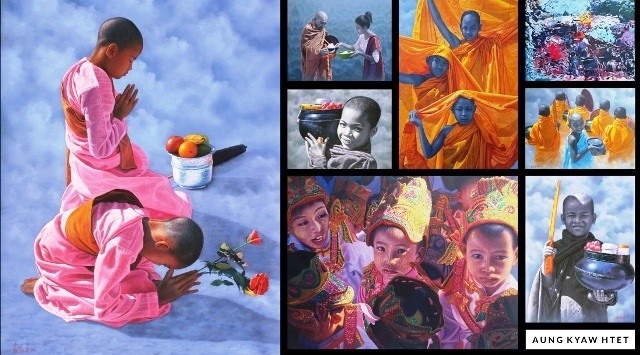 Paintings by Aung Kyaw Htet