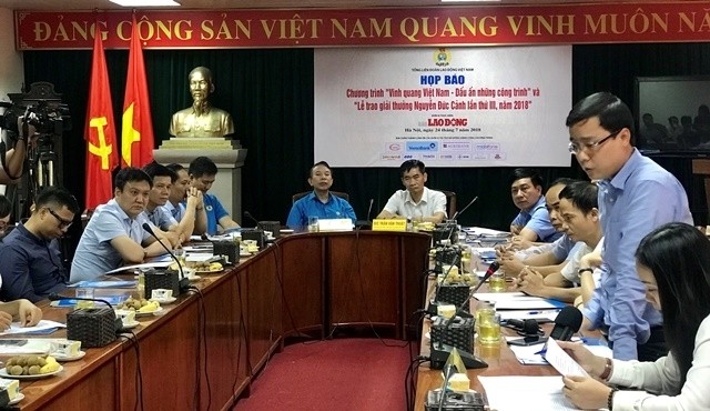 At the press conference in Hanoi on July 24.