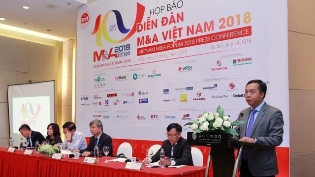 The press conference to inform M&A Vietnam Forum 2018. (Photo: vir.com.vn)