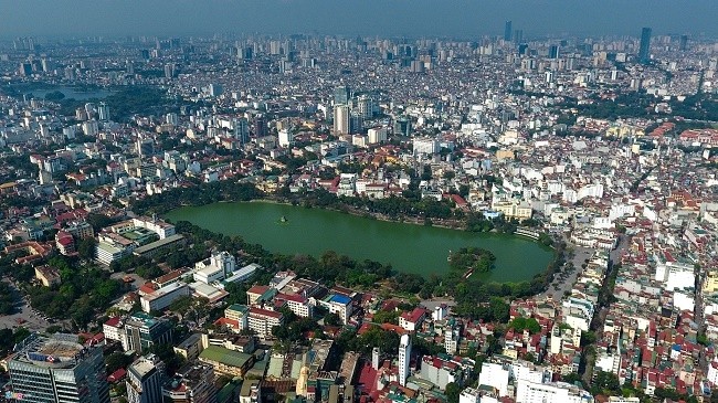 A panorama of Hanoi.