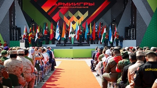 At the opening ceremony