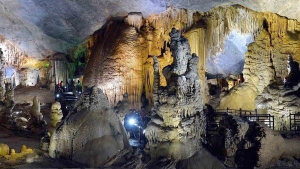 Inside a cave in Phong Nha - Ke Bang National Park (Source: VNA)