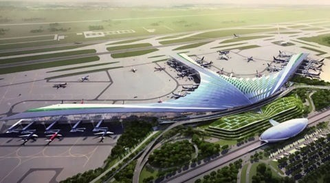 A model of Long Thanh International Airport in the southern province of Dong Nai. (Photo: VGP)