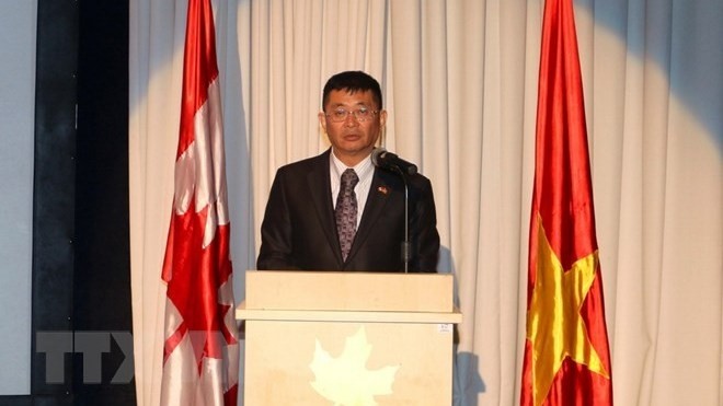 Deputy Director of the Ho Chi Minh City Foreign Affairs Department Nguyen Tuan speaks at the ceremony. (Photo: VNA)