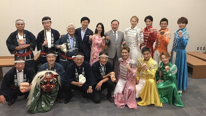 Members of the Japanese arts delegation to perform at the Vietnam-Japan Exchange 2018.