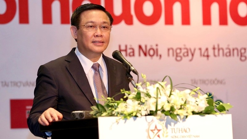 Deputy Prime Minister Vuong Dinh Hue speaking at the forum (Photo: VGP)