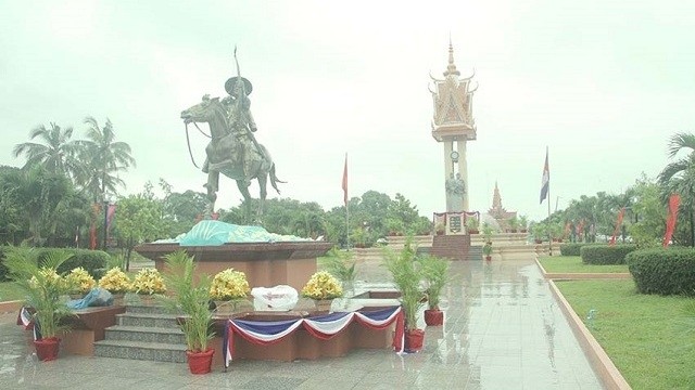 The Vietnam – Cambodia Friendship Monument in Kep city (Photo: Nhan Dan)