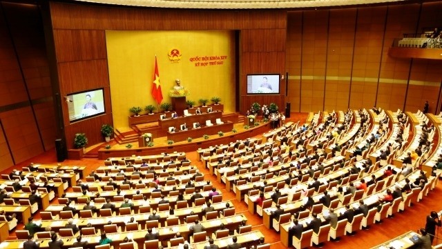 A general view of the opening sitting of the sixth session of the 14th National Assembly on October 22. 