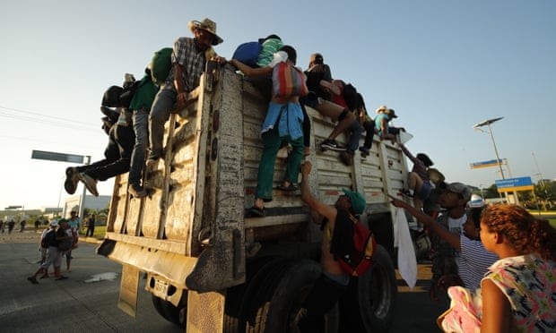 Thousands of Central American migrants are walking through southern Mexico in hopes of reaching the US. (Photo: EPA)