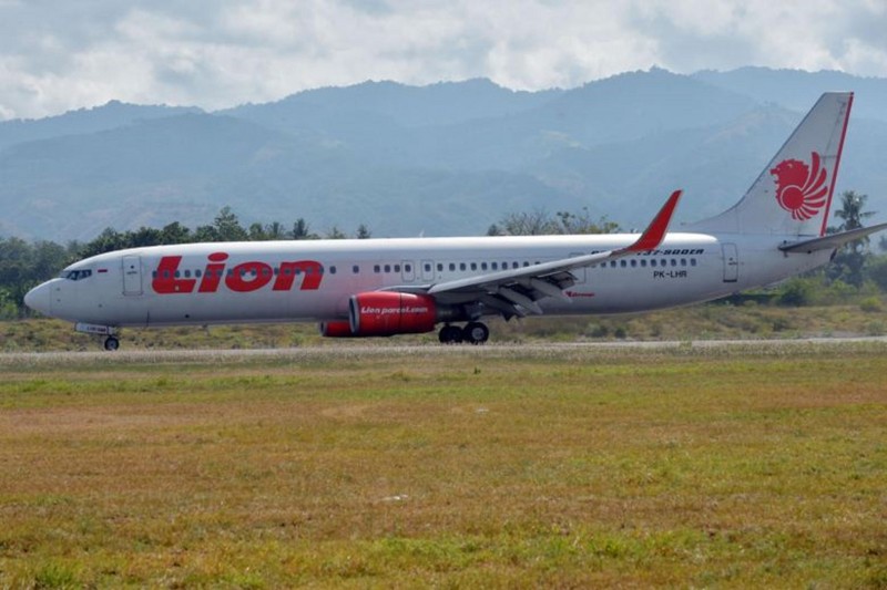 File photo of a Lion Air plane. A Lion Air flight JT-610 took off from the Jakarta airport at 6.20am local time and lost contact at 6.33am. (Photo: AFP)