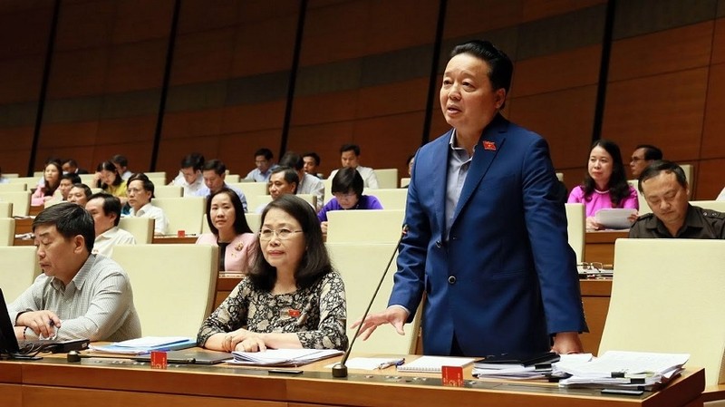 Minister of Natural Resources and Environment Tran Hong Ha (Photo: Duy Linh)