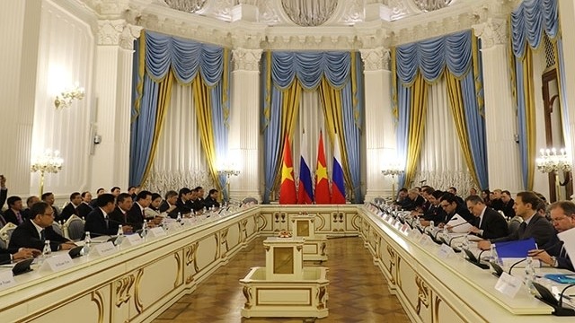 The 21st meeting of the Vietnam-Russia Intergovernmental Committee for Economic-Commercial and Scientific-Technological Cooperation took place in Moscow on October 29. (Photo: NDO/Nam Dong)