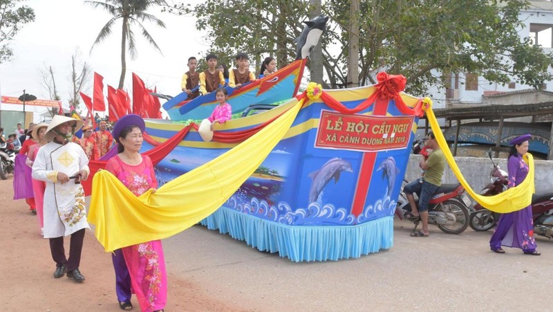 A traditional Cau Ngu (Fish Worshipping) Festival in Quang Binh province.