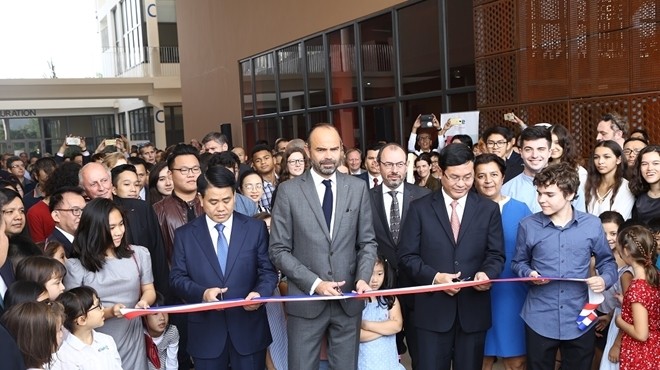 French PM inaugurates International School Alexandre Yersin (Photo:cand.com.vn)