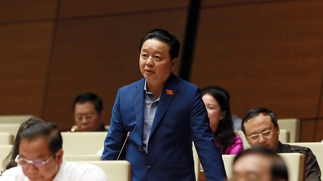 Minister of Natural Resources and Environment Tran Hong Ha. (Photo: NDO/Duy Linh)