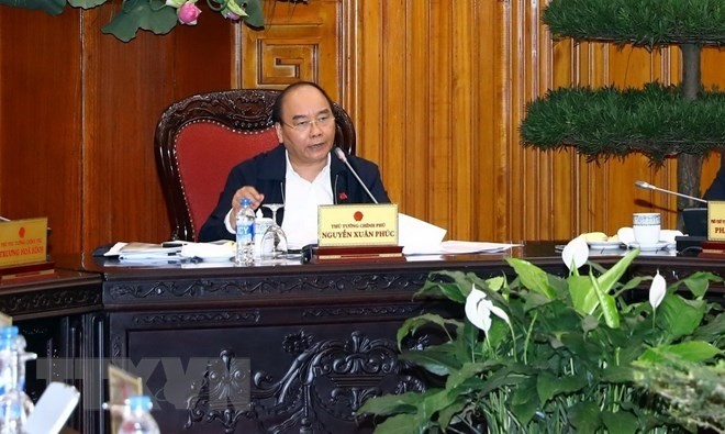 Prime Minister Nguyen Xuan Phuc at the meeting (Source: VNA)