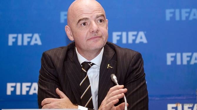 FIFA President Gianni Infantino attends a news conference in Kigali, Rwanda October 26, 2018. (Reuters)