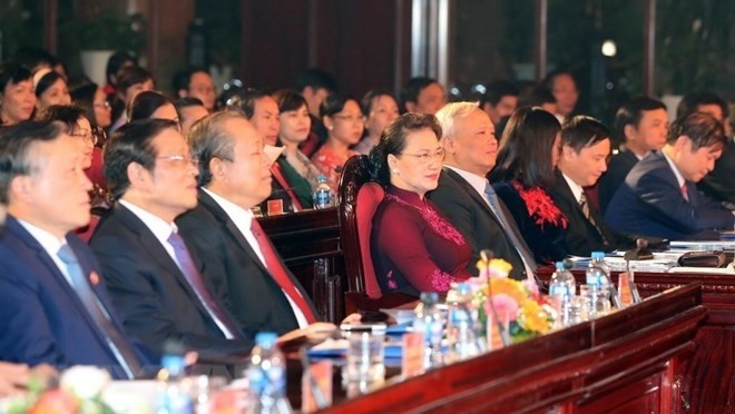 Chairwoman of the National Assembly Nguyen Thi Kim Ngan attends the event (Photo: VNA)