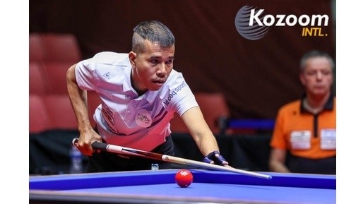 Vietnamese cueist Tran Quyet Chien in action during the final match. (Photo: kozoom.com)