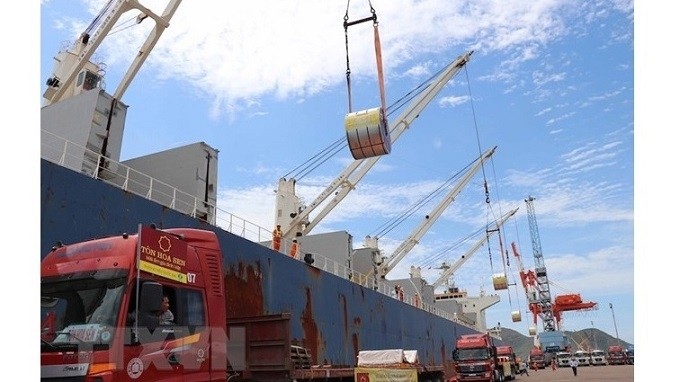 Import and export activities contribute VND253.5 trillion (US$10.9 billion) to the State budget during the January-October period. (Photo: VNA)