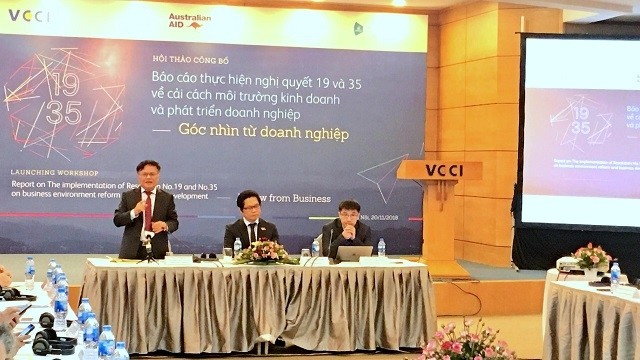 The event reviews enforcement of the Government’s Resolutions No. 19 and 35 to boost reforms and promote business development. (Photo: CPV)
