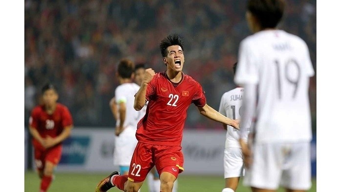Young Vietnamese players are confident in the hands of coach Park Hang-seo. (Photo: AFF Suzuki Cup 2018)