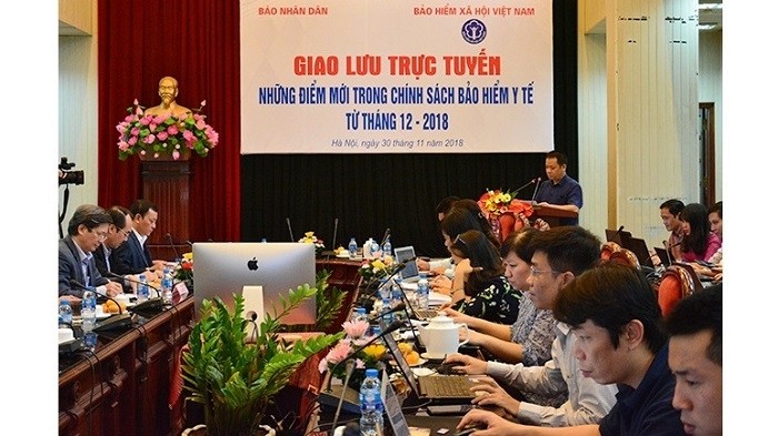 New changes in the health insurance policy starting from next month were on discussion at the online forum held by Nhan Dan Online on November 30, 2018. (Photo: NDO)