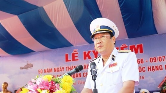 Vice Admiral Pham Hoai Nam, Commander of the Vietnam People's Navy (Photo: baodongnai.com.vn)