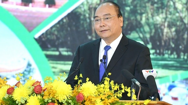 PM Nguyen Xuan Phuc speaks at the event. (Photo: chinhphu.vn)