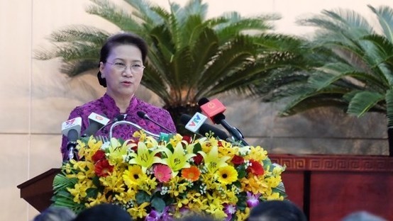 Politburo member and National Assembly Chairwoman Nguyen Thi Kim Ngan 