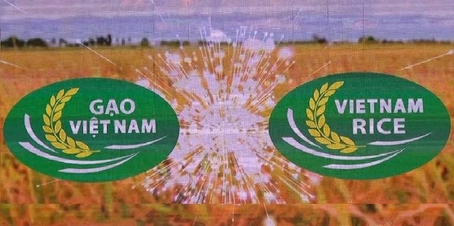 The logo of Vietnam's national rice brand 
