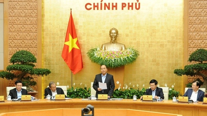 PM Nguyen Xuan Phuc speaks at the meeting. (Photo: NDO/Tran Hai)