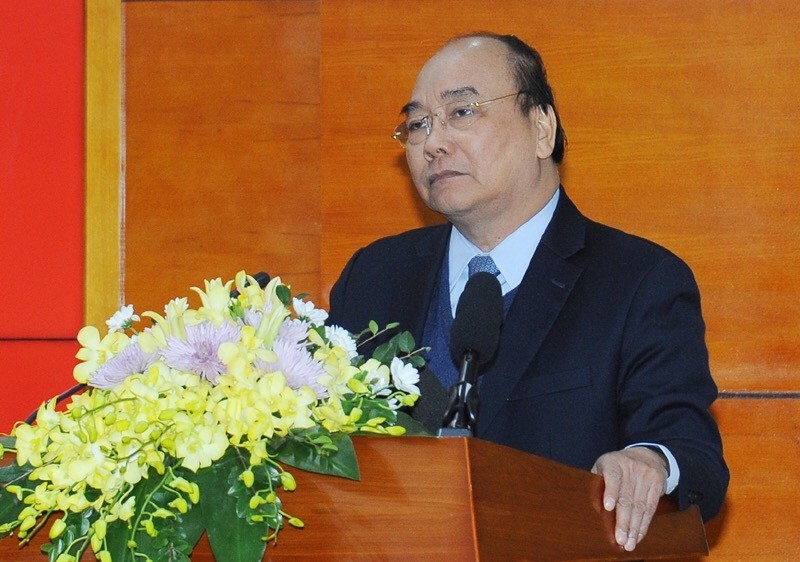 PM Nguyen Xuan Phuc speaking at the conference. (Photo: NDO/Tran Hai)