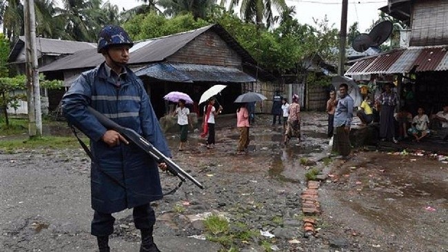 Illustrative Image. A police officer in Rakhine state, Myanmar. (File photo: AFP)