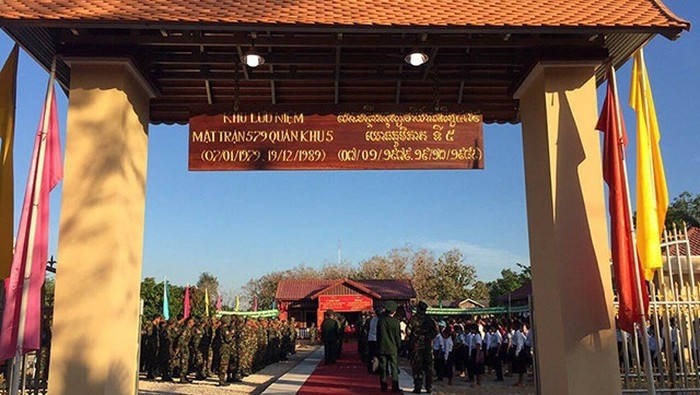 The Front 579 memorial site inaugurated in Strung Treng province in Cambodia 