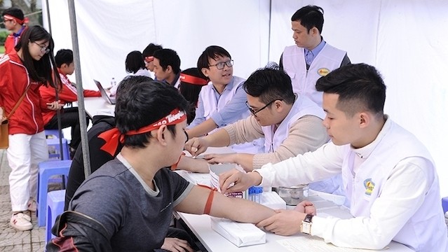 Thousands of youths respond to blood donation campaign in Hanoi