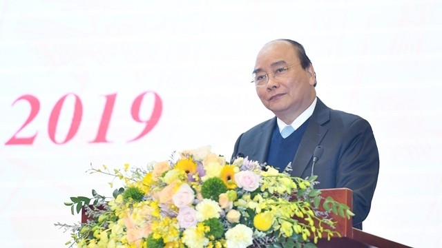 Prime Minister Nguyen Xuan Phuc addressing the conference (Photo: VGP)