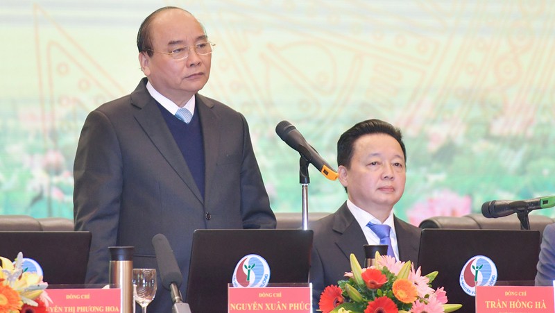 PM Nguyen Xuan Phuc speaking at the conference. (Photo: VGP)