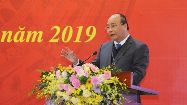 Prime Minister Nguyen Xuan Phuc addressing the conference (Photo: NDO/Tran Hai)
