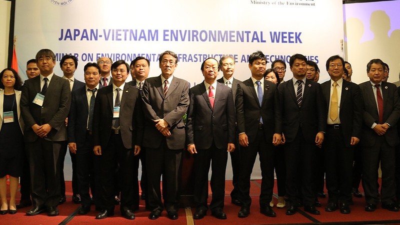 The workshop on Vietnam-Japan environmental cooperation (Photo: Bao Tai nguyen - Moi truong)