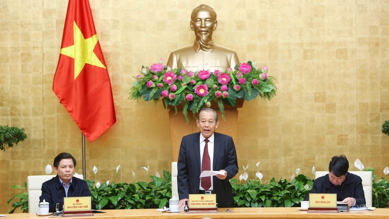 Deputy Prime Minister Truong Hoa Binh speaks at the conference (photo: VGP)