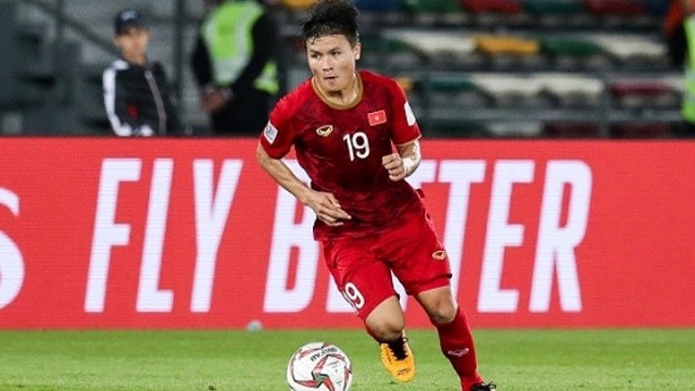 Vietnamese midfielder Nguyen Quang Hai.